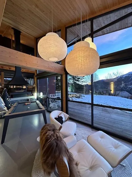 Chalet D'Architecte Avec Vue Panoramique Allos