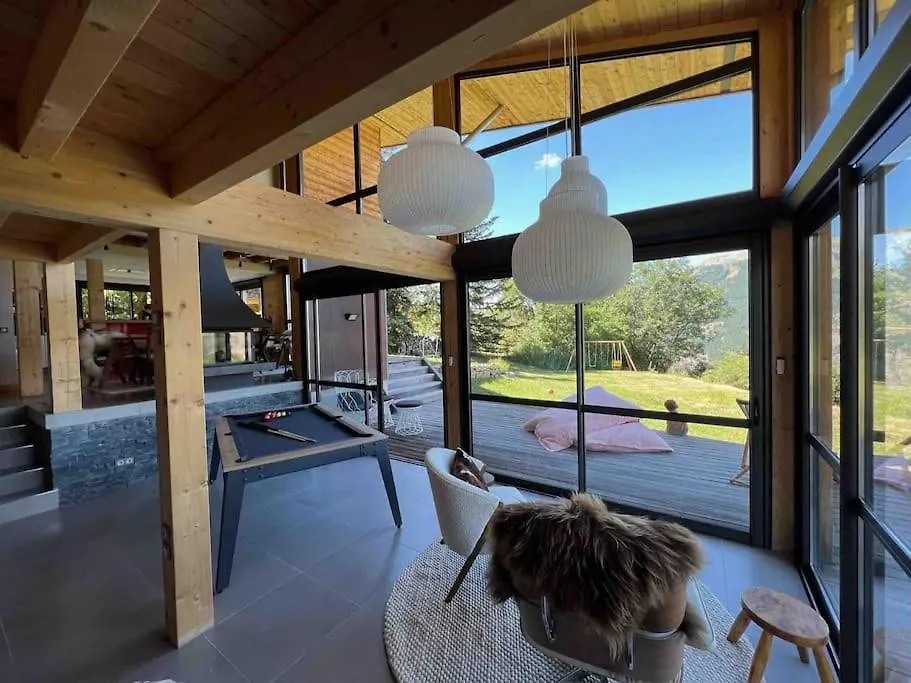 Chalet D'Architecte Avec Vue Panoramique Allos